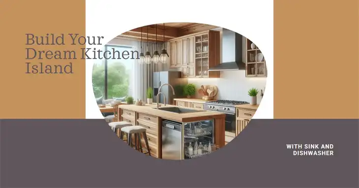 How to Build a Kitchen Island with Sink and Dishwasher